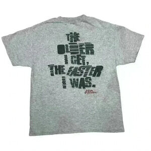 vintage y2k No fear t-shirt size large grey color